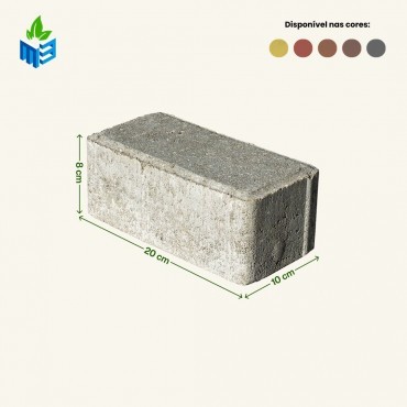 Piso Retangular Intertravado H8 em Aratuba