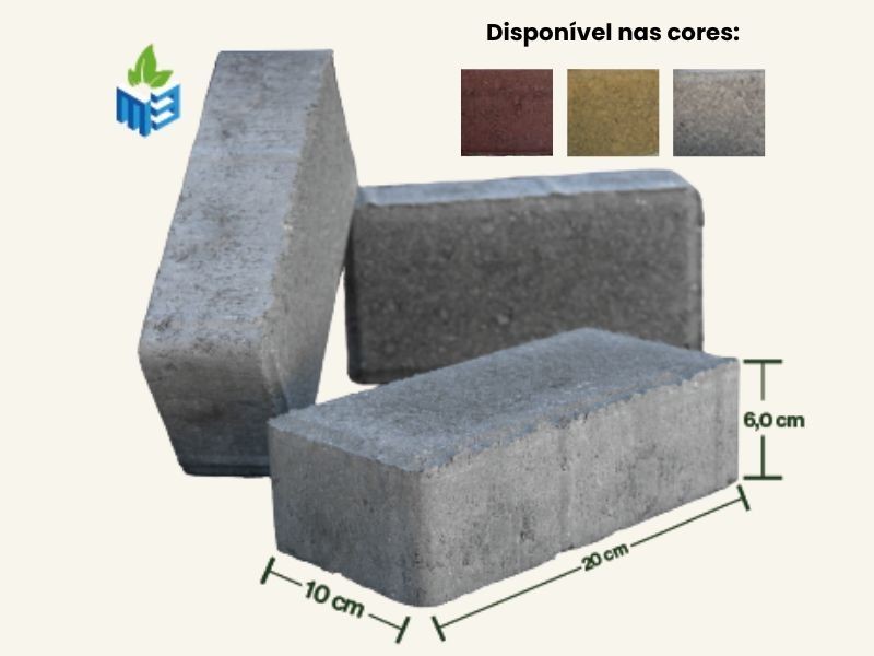 Piso Retangular Intertravado H6