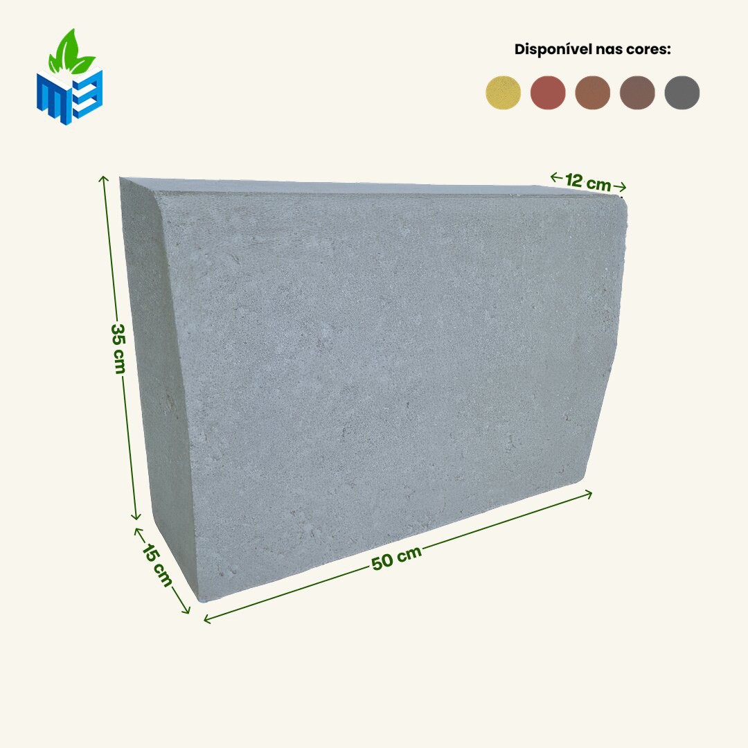 Meio-fio de concreto em Aracati